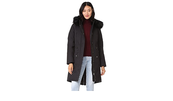 mackage enia down jacket with fur hood