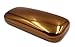 MyEyeglassCase Hard Eyeglass Case for women medium clam shell holder for glasses and small sunglasses w/Cloth (AS126 Metallic Bronze)
