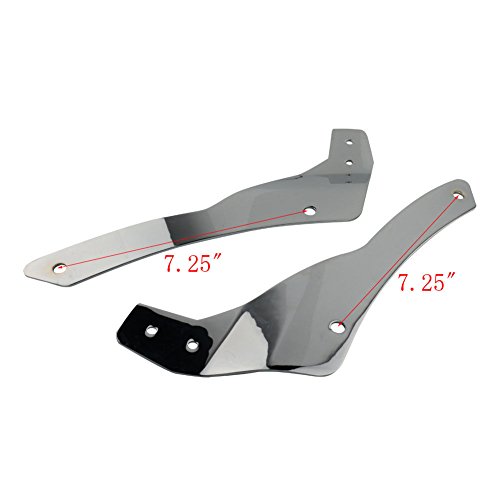 Chrome Motorcycle Chrome Backrest Sissy Bar With Luggage Rack Backrest Pad For Yamaha V-Star Vstar 650 400 Custom 1996-2011 - Thumbnail 3
