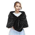 Yexinbridal Faux Fur Shawl Wrap Bridal Fur Stole Shrug Winter Wedding Cover Up Yexinbridal Faux Fur Shawl Wrap Bridal Fur Stole Shrug Winter Wedding Cover Up