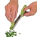 Magikuchen Multi-blade Stainless Steel Herb Scissors with Ergonomic strong Non-Slip Grip Handles, Handly Cleaning Comb and 10 Precision Sharp Blades for easy cutting and mincing satisfaction Green
