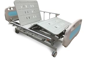 HOPEFULL (HC-3 Premium 3-Function Electric Hospital Bed with LINAK Motors, Includes (2X) Bed Sheets & Bed Tray, Mattress Not Included