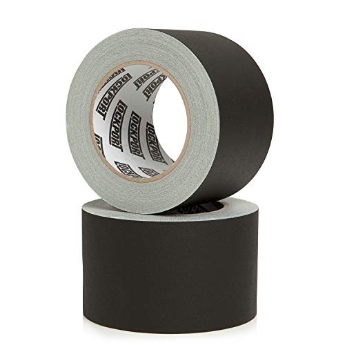 New: 3 Inch Black Gaffers Tape - 2 Pack - 30 Yards and 3 inches Wide Gaff- Bulk Set Gaffer Roll Refills Case. Multi-Pack Matte Cloth Fabric for Stage Sets,Photography, Filming, Production Equipment - Thumbnail 4