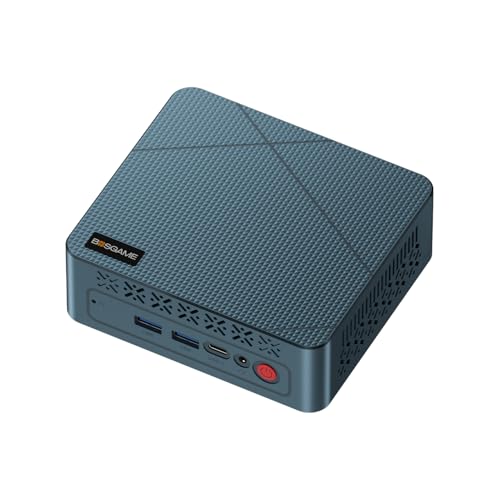 BOSGAME E2 Air 3501U Ryzen 5 Mini PC 8G DDR4 256G SATA SSD Triple Display | Up to 3.7 GHz mini desktop, HDMI 2.0, USB-C, Wi-Fi 5 – perfect for meeting rooms and home offices.