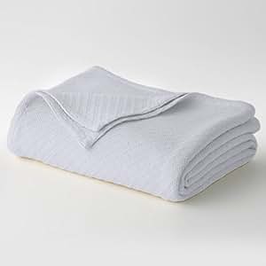 Amazon.com: 100% Cotton Thermal Blanket, BLUE: Home & Kitchen