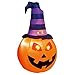 Joiedomi 5 FT Halloween Inflatables Outdoor Decorations, Pumpkin Inflatable Halloween Decor Outdoor with Witch Hat, Blow Up Pumpkin with Build-in LEDs for Yard Decorations