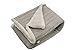 Posh Home Sweater Cable Knit Throw with Ultra Soft Sherpa Lining - Reversible - 50x60 - Oatmeal