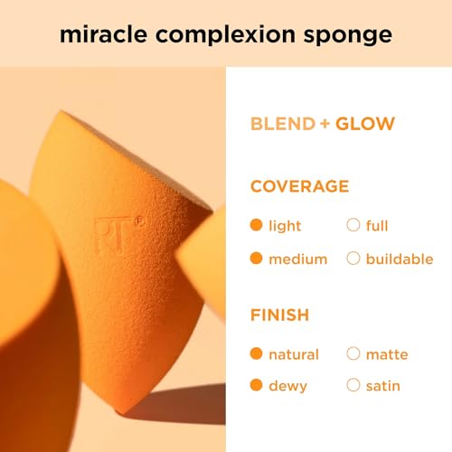 REAL TECHNIQUES 6 PIECE EVERYDAY ESSENTIALS MAKEUP BRUSH SET, INCLUDES 4 BRUSHES & 2 MAKEUP SPONGES, FOR FOUNDATION, BLUSH, BRONZER, CONTOUR, EYESHADOW, & POWDER, TRAVEL GIFT SET, CRUELTY-FREE & VEGAN