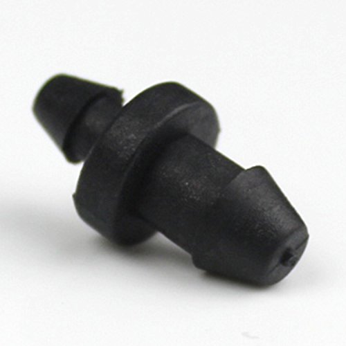 BALDR Drip Garden Irrigation 1/4 Inch Double Barbed Tube End Closure Soft Pipe End Cap Connector Goof Hole Plug Joint 50 packs