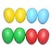 BonDream 12Pcs with 4 Kinds Color Plastic Egg Shaker Set Percussion Musical Maracas Eggs Child Kids Toys