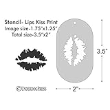 Stencil - Lips Kiss, Medium