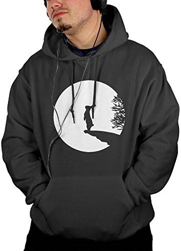 Men's Adult Bunny Moon Pullover Sweatshirts Hoodie With Kangaroo Pocket Medium