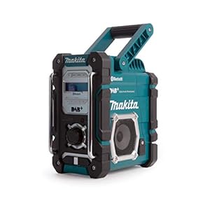 Makita DMR112 Accu-Bouwplaatsradio 7,2V – 18V Met DAB+ En Bluetooth, Zonder Accu en Oplader, Turkoois