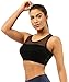 Mesh Straps Sports Bra Padded Comfort Support Yoga Bras Top for Women Workout Fitness