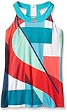 adidas Kids Girl's Adizero Tank Top (Little Kids/Big Kids) Shock Green/Shock Red SM (7-8 Big Kids)