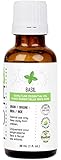 Basil Essential Oil 30 ml (1 fl. Oz.) - GCMS Tested, 100% Pure, Undiluted and Therapeutic Grade