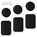 Mount Metal Plates with Protective Films, 6 Pack Universal Metal Disc for Phone Magnetic Car Mount Replacement Sticker, 6 Black Metal Plates and 6 Clear Films