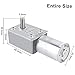 DC 12V Mini Gear Motor High Turbo Speed Reduction Electric Motor 40RPM Reversible Gearmotor for DIY Robotics Projects