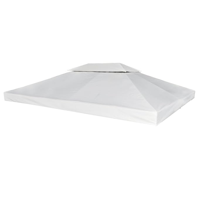 vidaXL Pavillondach Wasserdicht 310g/m² Cremeweiß 3x4m Ersatzdach Pavillon
