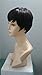DEYSSNE Pixie Cut Straight Synthetic Wigs For Black Women Dark Brown Naturally Short Hair With Bangs