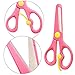 Leinuosen 16 Pieces Kid Scissors 5 Inch Blunt Tip Kid Scissors, School Left and Right Handed Kids Scissors?Assorted Colors