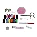 Sewing KIT 48 Sewing Supplies 12 spools of Thread Sewing Pins Needles Scissors Thimble Tape Measure Threader and Seam Ripper| Mini Sewing Kit for Travel or Home by StitchandMend
