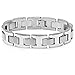 Oxford Ivy Men's Heavy Solid Stainless Steel Chain Link Bracelet 8 1/2 inches