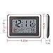 OCEST Digital Wall Clock,Desk Alarm Clock Large LCD Display Battery Operated with Wireless Sensor Indoor/Outdoor Temperature Date Calendar Snooze Table Standing (Silver)