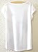Futurino Women's I Choose To Be Happy Ocean Waves Letter Print T shirt Tops (L),Large,White,Large