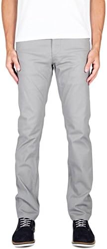 Mugsy Jeans - Damens Gray Chinos - Super Flexible, Comfortable, Soft