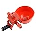 Afco 5Pcs Poultry Feeding Water Drink Cup Drinker Automatic Bird Chicken Fowl Bowl for Cage Hanging size 6cm x 4.3cm x 9cm (red)thumb 3
