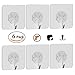 Hanging Hooks,Adhesive Hooks-Heavy Duty 21lb,Wall Hooks Value Pack 6 Pack,Utility Hooks Set for Bathroom Kitchen Office Decorations
