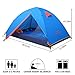 TFO Outdoor Camping Tent 2-3 Person Lightweight Waterproof Instant Family Backpacking Expedition Tents with Carry Bag (Blue)