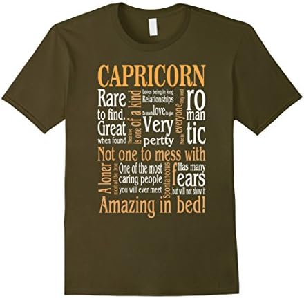 Men's Amazing Capricorn T shirt 2XL Olive