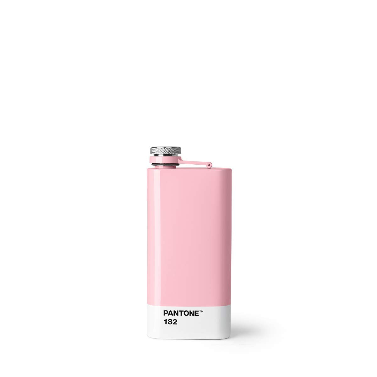 Pantone 101110182 Light Pink 182 Hip Flask Stainless Steel, One Size