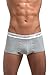Italian Designed Trunks 2 Pack KRONIS Mens Underwear Premium 180gsm Cotton, Small, Black + Marble Grey