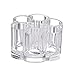 TWING Premium Acrylic Flower Shape Cosmetic Brush Holder Crystal and Unbreakable Organizer