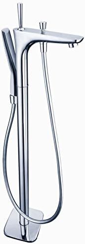Luxury European Style Free Standing Tub Filler Shower Clawfoot Floor Mounted Bathtub Faucet