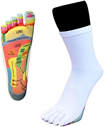 TOETOE - Health Reflexology Toe Socks White