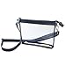 Capri Designs Small Clear Crossbody Bag, Transparent Stadium Approved Purse for Women - Navy