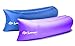 Air Lounger with bag, pockets & anchor LIFETIME WARRANTY parachute material made with heavy duty 210D waterproof PARACHUTE material blow up couch / sofa Suitable for up to 2 person (400lbs) kids & adults camping - hiking - outdoor - pool - Great furniture to use as bed / hammock / chair / mattress even FLOATS on water