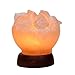 5inch 5-6Lbs Himalayan Salt Lamp Fire Bowl with Natural Crystal Salt Rock Chunks on Wood Base with Electric Wire & Bulb by Oumai
