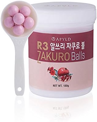 APYLD Zakuro Balls 180g(325 balls) - Concentrated Pomegranate Extract with CoQ10, Natural Vitamins, Minerals, Citric Acids, and Tannins. Chewable. Manufactured in Umeken Japan. About a 2 month supply.