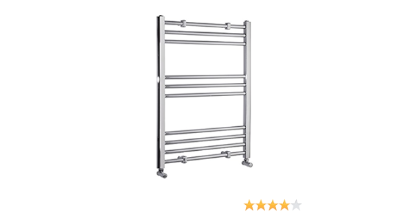 ENKI radiador toallero para baño diseño Plano Cromado 800 x 600 mm