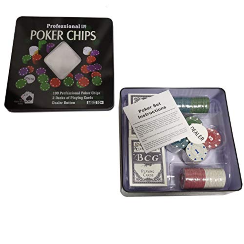 GKanMore-Texas-Holdem-Poker-Chip-Set-with-Case-100Pcs-Casino-Poker-Chips-and-2-Decks-Poker-Cards