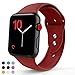 VATI Sport Band Compatible with Apple Watch Band 40mm 44mm 42mm 38mm, Soft Silicone Sport Strap Replacement Bands Compatible with iWatch Apple Watch Series 4, Series 3/2/1 S/M M/L