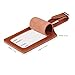 SWISSELITE 2 Pack Luggage Tag, Travel Bag Labels, PU Leather Luggage Tags Identifier for Suitcases