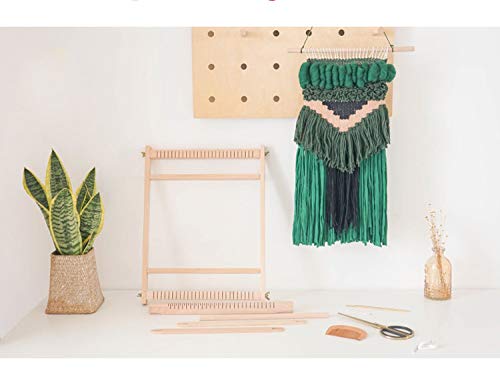 Weaving Loom with Stand 24"H x 21"W (Approx.) Wooden Multi-Craft Weaving Loom Arts & Crafts, Extra-Large Frame, Develops Creativity and Motor Skills Weaving Frame Loom with Stand - Thumbnail 7