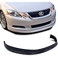 PULips LXGS08VSPFAD V-Spec Style Front Bumper Lip, Poly-Urethane, Flexible, Unfinished (Hand Prep And Painting Require), compatible with Lexus GS 2008-2011