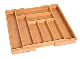 BirdRock Home Bamboo Expandable Utility Drawer Organizer ()